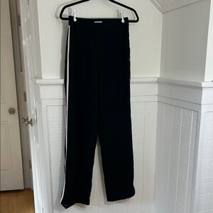 Jason Wu Black Trousers with White Accent Stripes size 2